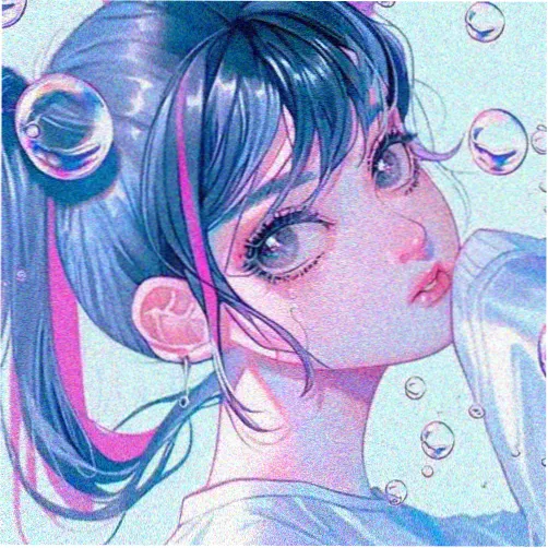 留言读者迟站的头像，樱粉与深紫渐变上的站台灯影